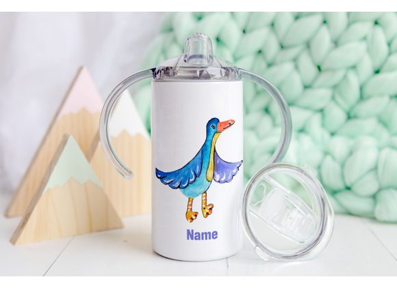 Blue duck sippy cup