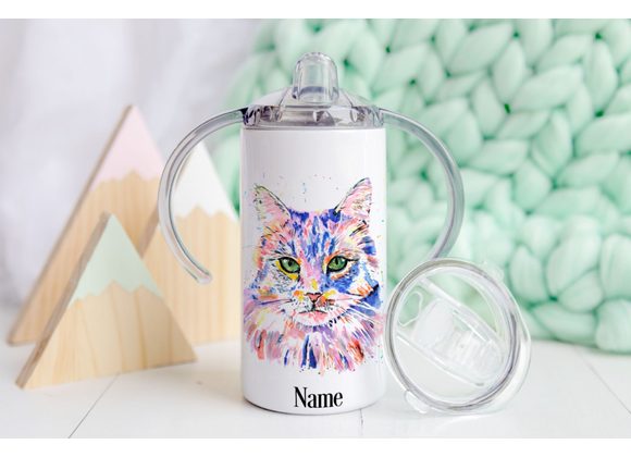 Cat design sippy cup