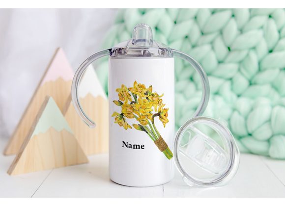 daffodil design sippy cup