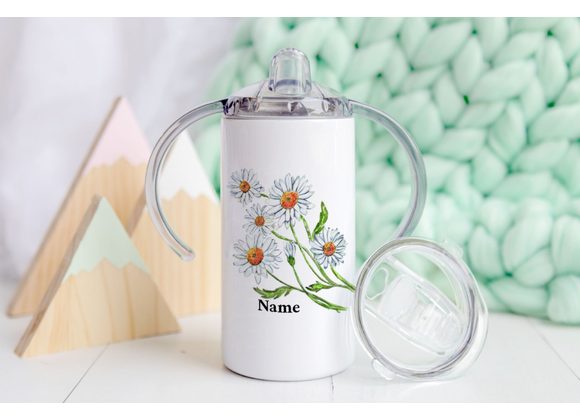 Daisy design sippy cup