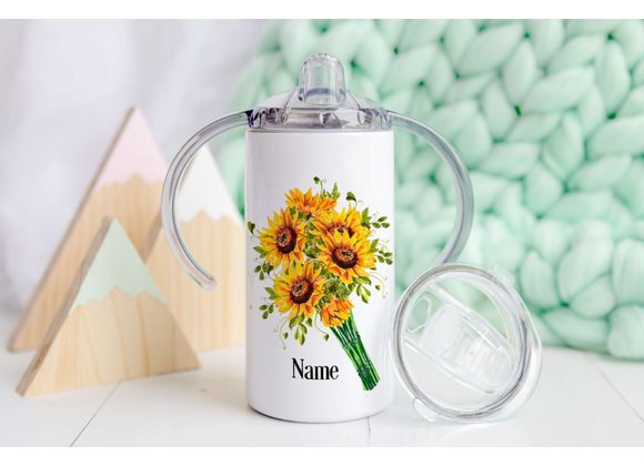 Sunflowers sippy cup