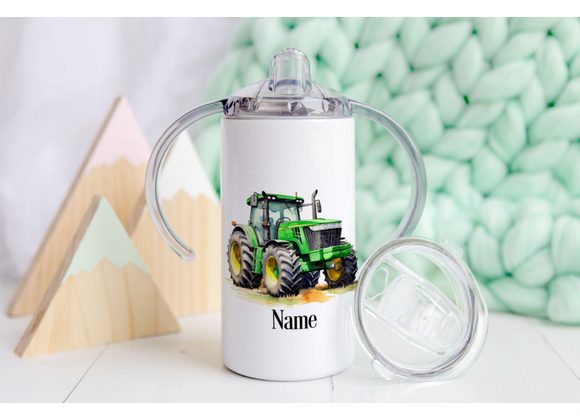 Tractor design sippy cup