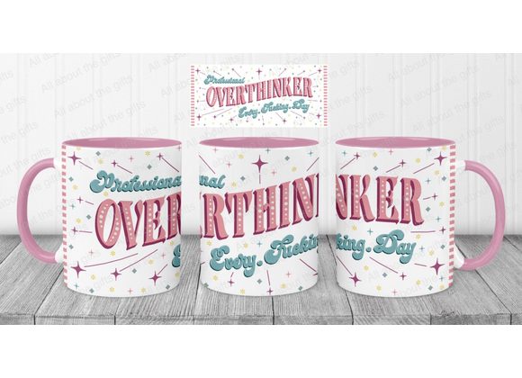 Professional Overthinker Mug – Funny 11oz Gift