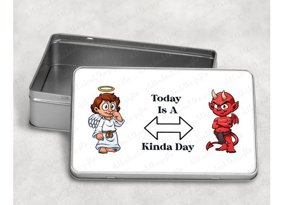 Personalised Angel & Devil Storage Tin – Funny tin
