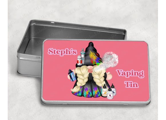 Personalised Female Gonk Vape Tin – Stylish Storage for your Vape Accessories