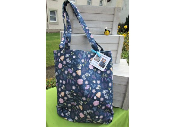 Bees Forever Tote Bag - Navy Bees