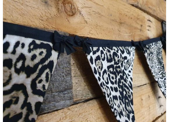 Animal Print bunting with bows