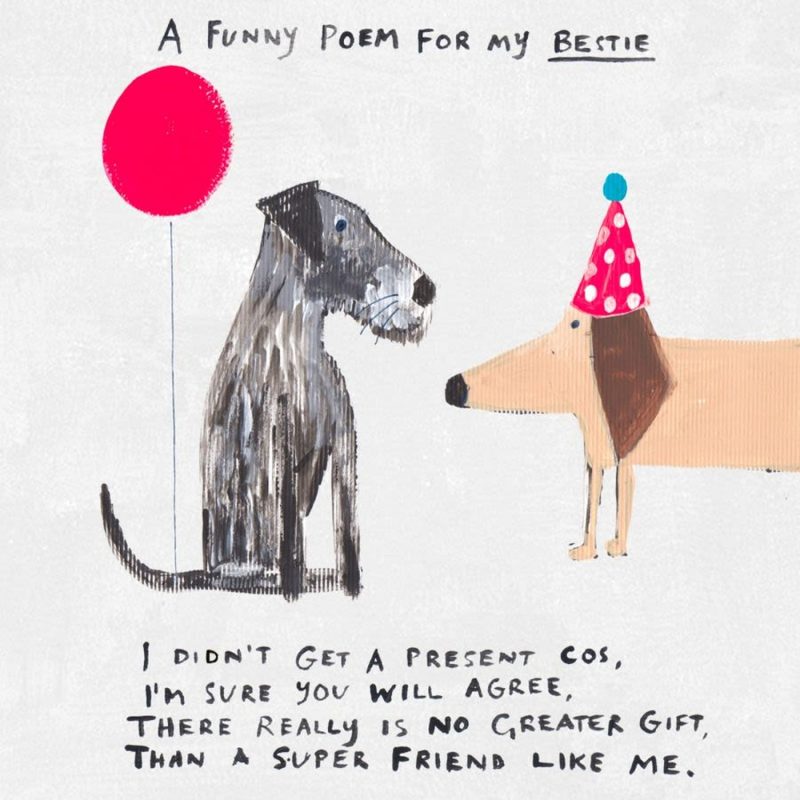 Funny Poem For My Bestie - Cards Company - Over 1600 Cards for all ...