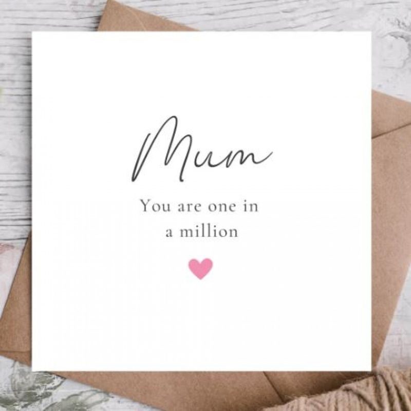 Mum You are one in a million, by Highgrove Cards - Cards Company - Over ...