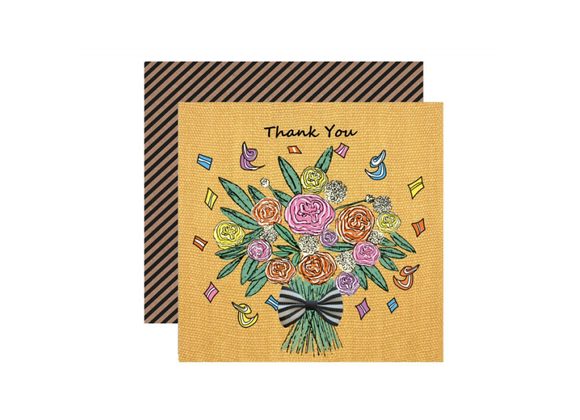 Flowers - Thank You Card by Apple & Clover