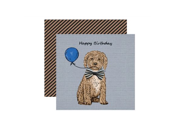 Cockapoo - Happy Birthday card by Apple & Clover