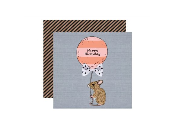 Mouse - Happy Birthday card by Apple & Clover