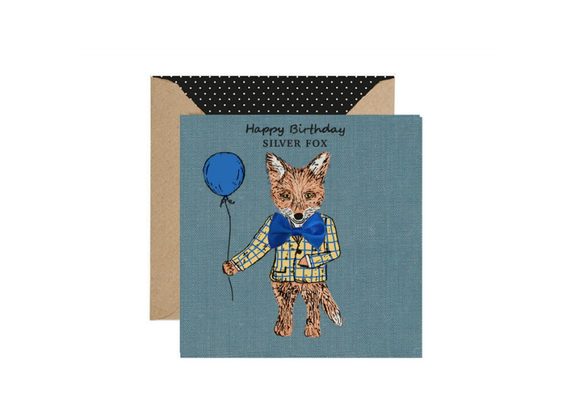 Silver Fox - Birthday Card by Apple & Clover