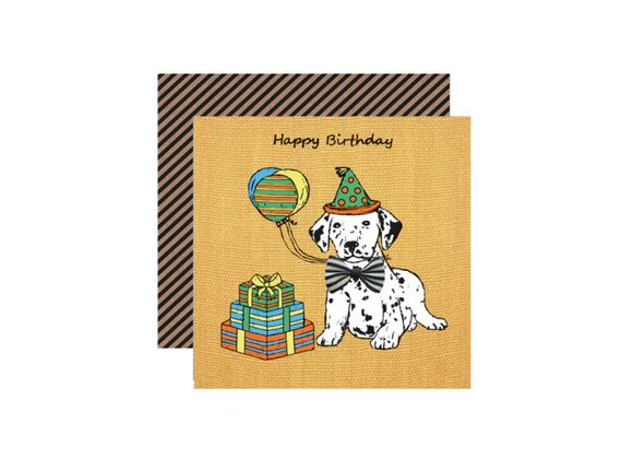 Party Dalmation - Happy Birthday Card by Apple & Clover