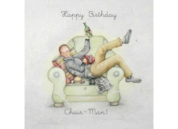 Happy Birthday Chair-Man card By Berni Parker 