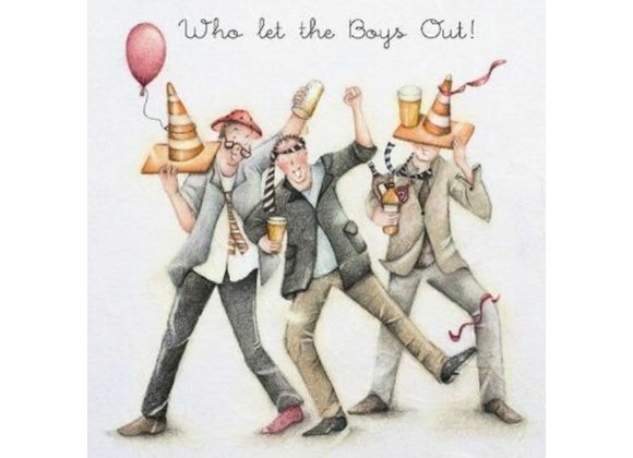 Who let the boys out? - Berni Parker card 