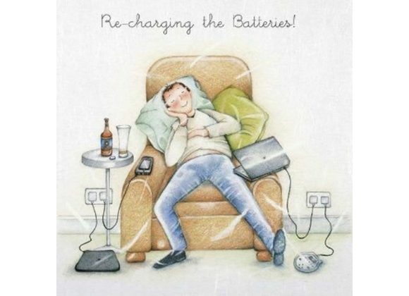 Re-charging the batteries! By Berni Parker 