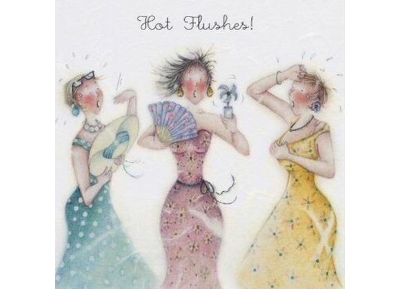 Hot Flushes card by Berni Parker