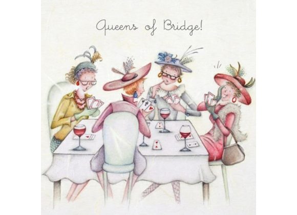 Queens of Bridge - Card by Berni Parker 