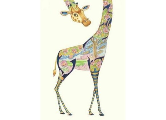 Giraffe Card by Daniel Mackie