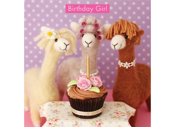 Birthday Girl - Alpaca Cupcake