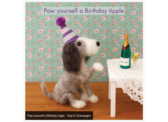 Paw yourself a Birthday tipple - Dog & Champagne