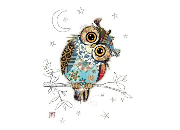 Owen Owl - Bug Art Kooks Card