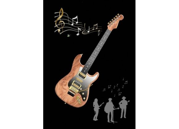 Guitar - Bug Art Card