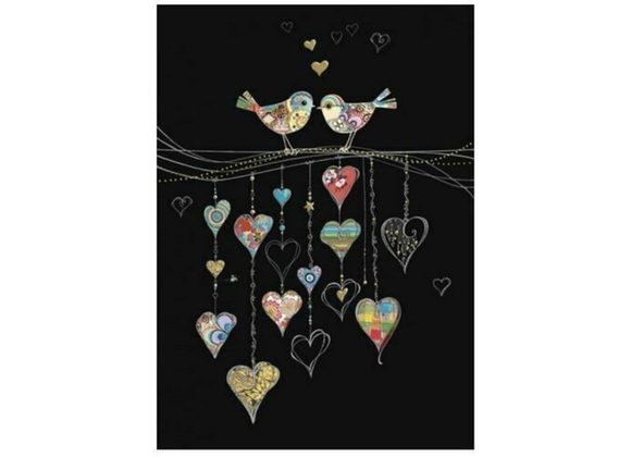 Bird Hearts - Bug Art Card