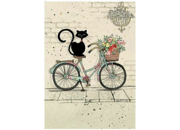 Bike Cat - Bug Art card 