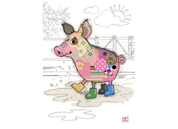 Pablo Pig - Bug Art Kooks Card 