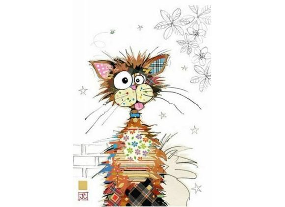 Ziggy Cat - Bug Art Card 