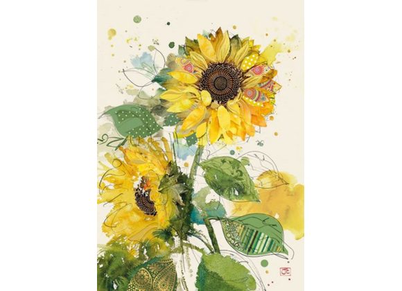 Sunflowers Card - Bug Art card