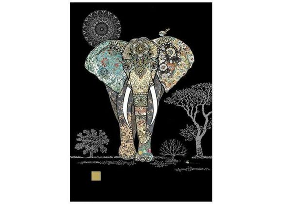 Decorative Elephant - Bug Art card