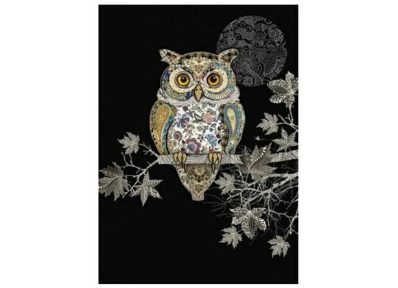 Decorative Owl - Bug Art Card 