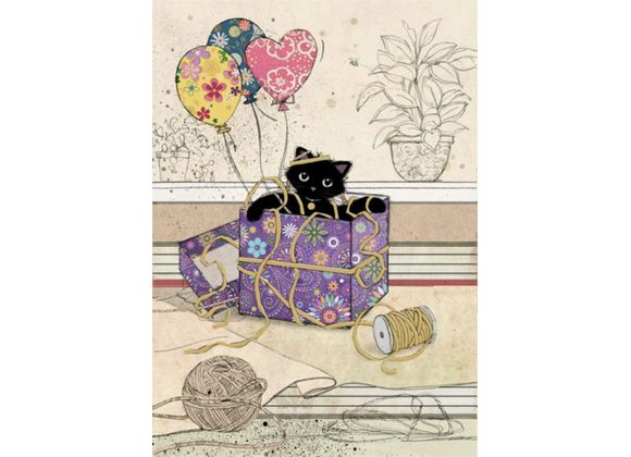 Gift Kitty - Bug Art Card