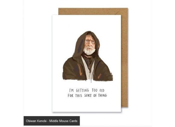 Obiwan Kenobi - Middle Mouse Cards 