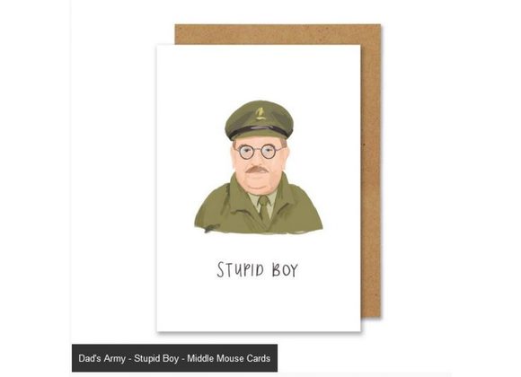 Dad's Army - Stupid Boy - Middle Mouse Cards