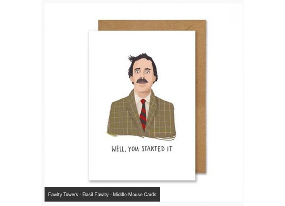 Fawlty Towers - Basil Fawlty - Middle Mouse Cards