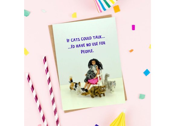 If Cats could Talk card by Bold & Bright