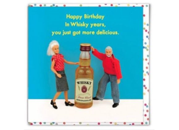 Whisky Years...Happy Birthday Card