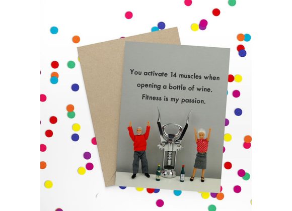 FITNESS PASSION - Bold & Bright card 