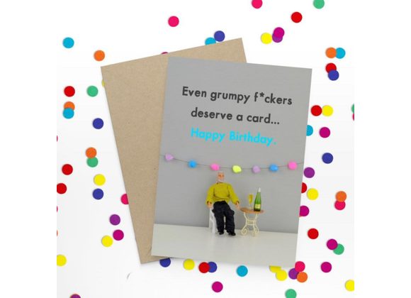 GRUMPY F*CKERS Birthday - Bold & Bright Card