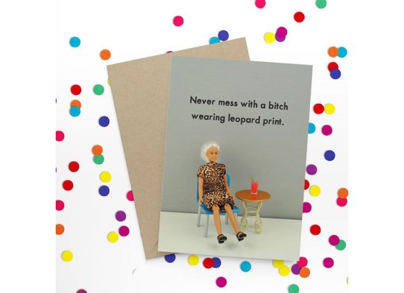 LEOPARD PRINT card - Bold & Bright