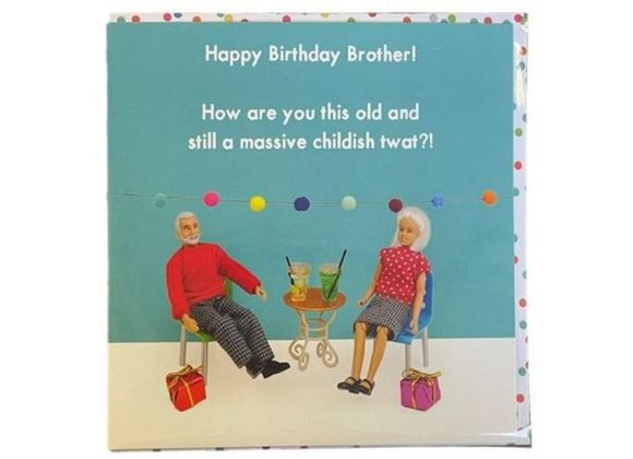 Happy Birthday Brother Card (Rude)
