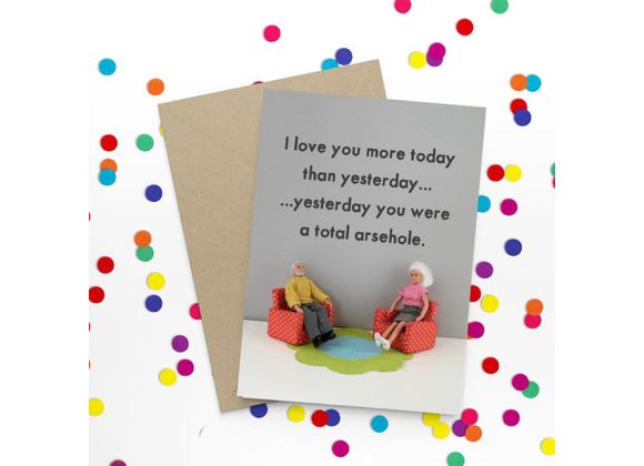 I love you more today.. - Bold & Bright Card