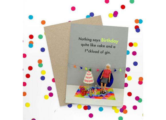 Birthday Gin card by Bold & Bright