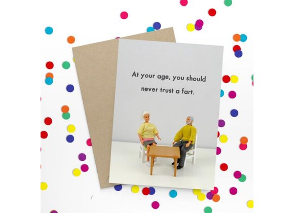 Never trust a fart card by Bold & Bright