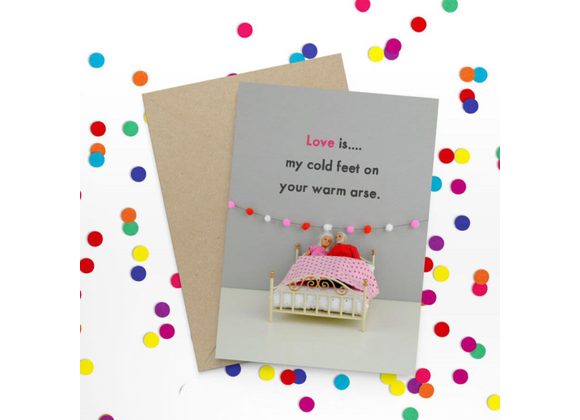 Love is my cold feet... Card by Bold & Bright