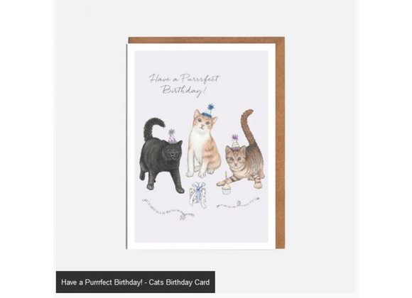 Have a Purrrfect Birthday! - Cats Birthday Card 